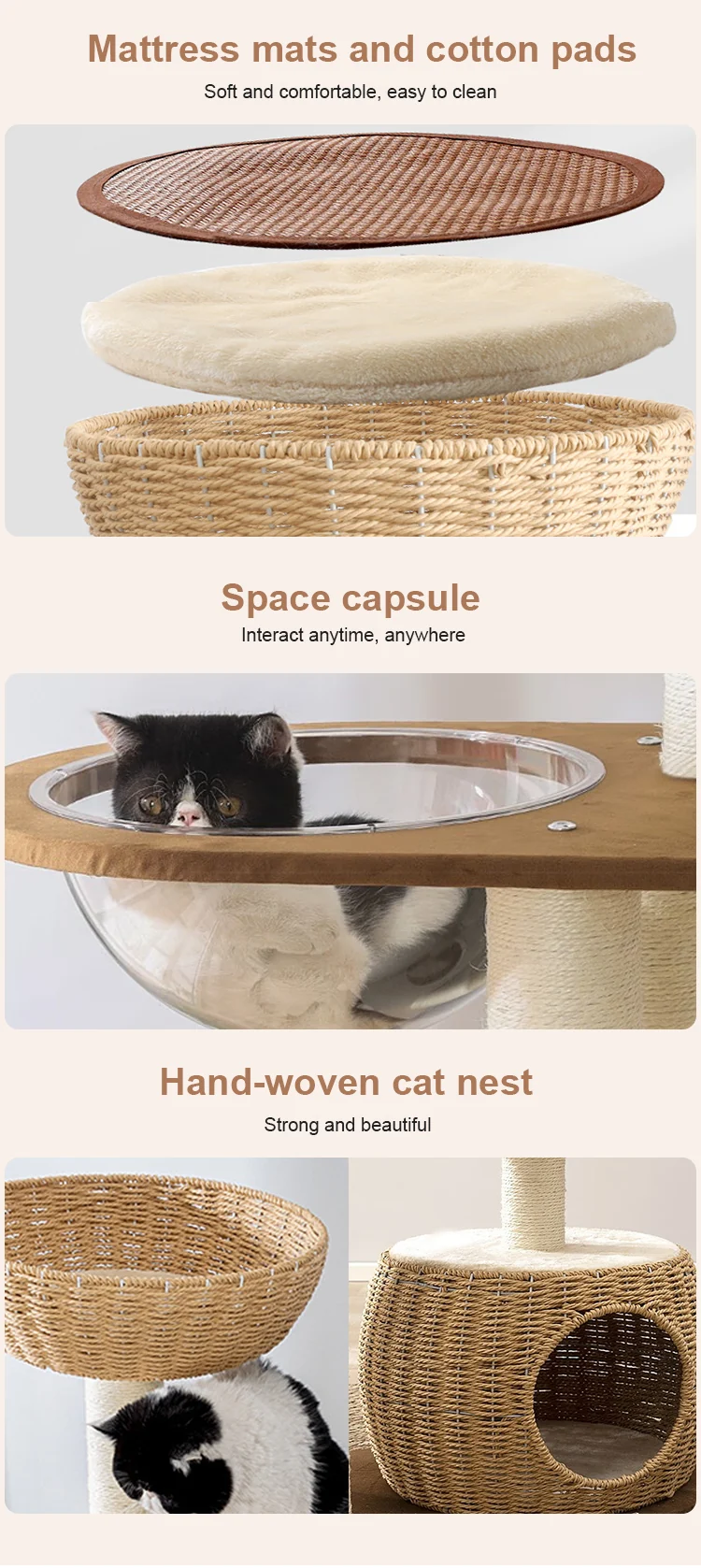 Regalia Taiji Cat Tree - 49X39X150CM