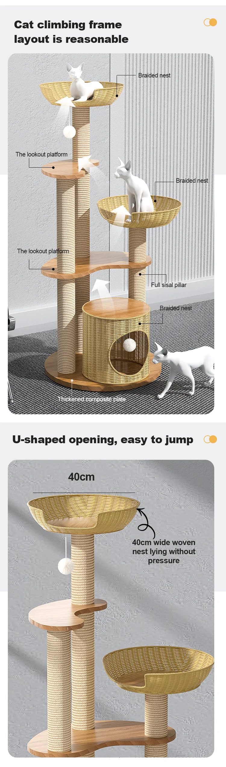 Regalia Buckingham Cat Tree - 55X130CM