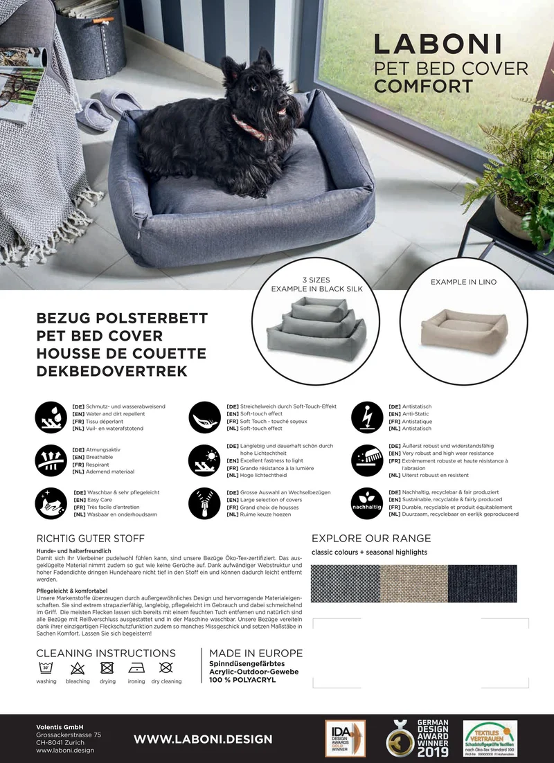 Laboni Orthopaedic Dog Bed Smooth