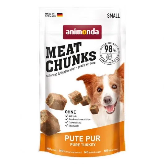 Animonda Snack Meat Chunks Pute pur - 8x60g