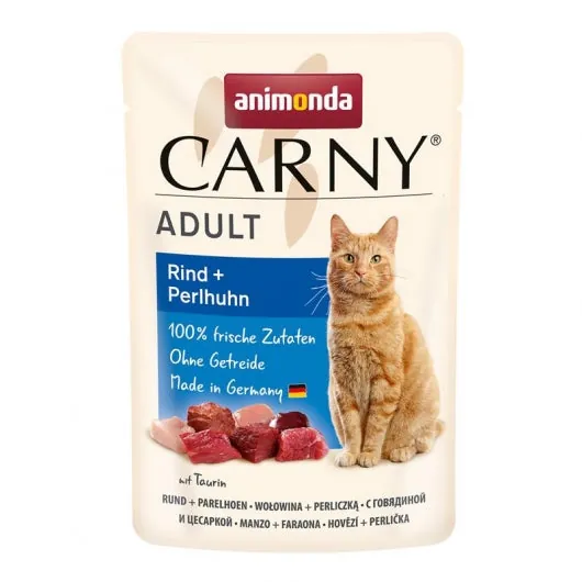 Animonda Carny PB Adult Rind + Perlhuhn - 12x85g