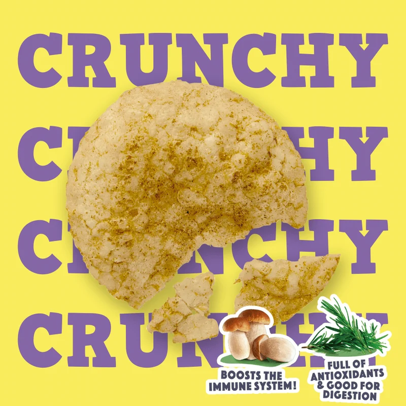 Smoofl Crunchy Mushroom & Rosemary Pops Dog Treats - 24G