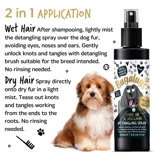 Bugalugs One in a Million Dog Detangling Spray 200ML