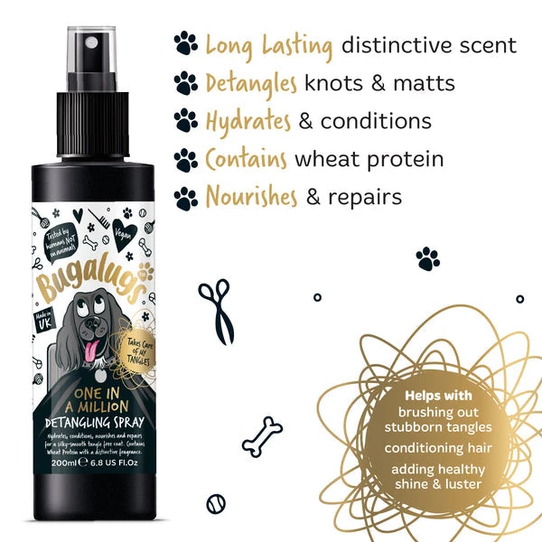 Bugalugs One in a Million Dog Detangling Spray 200ML