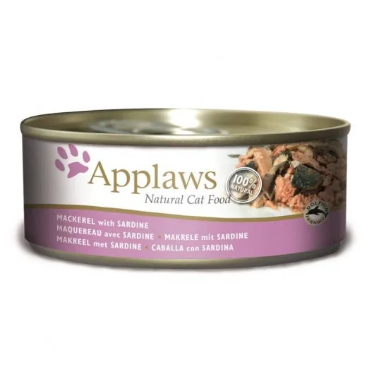 Applaws Cat Dose Makrele & Sardine 24x156g – ohne Zusatzstoffe