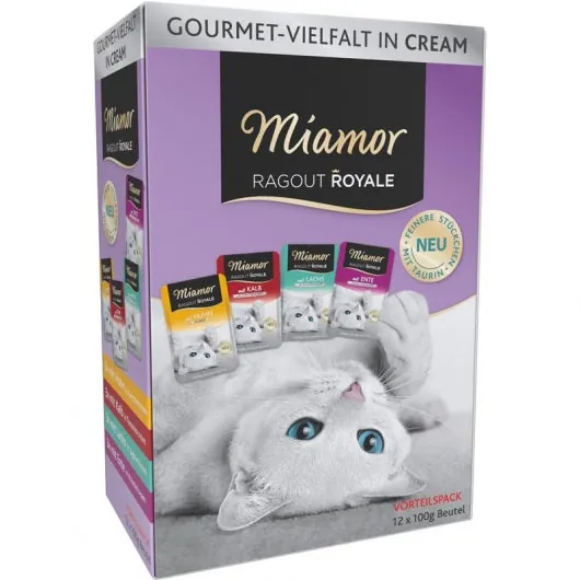 Miamor MP Ragout Royale Cream Vielfalt 12x5x100g – ohne Zusatzstoffe