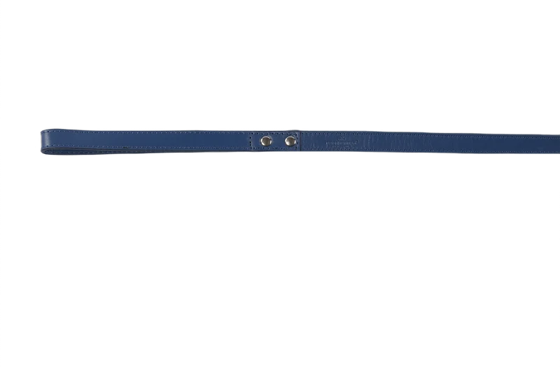 Baker & Bray Sustainable Leather Dog Collar & Lead Set | Navy
