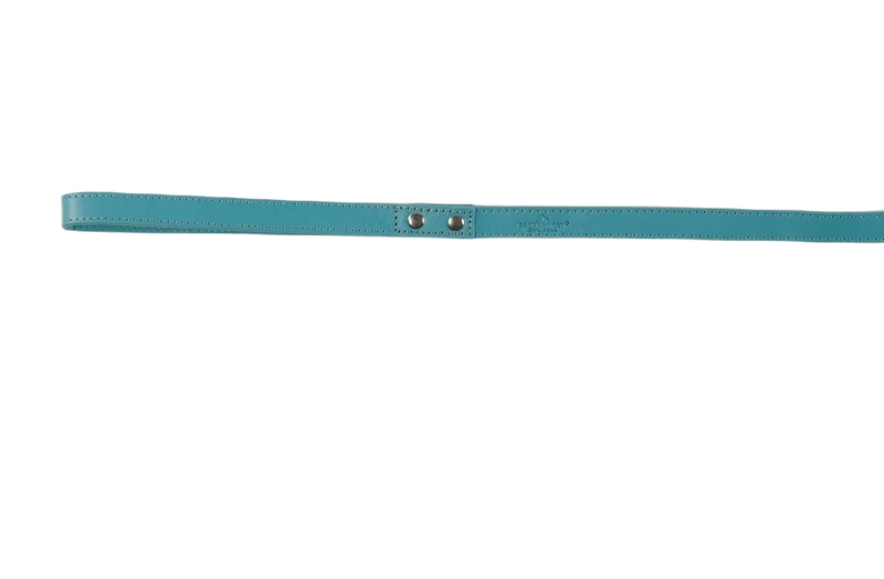 Baker & Bray Sustainable Leather Dog Collar & Lead Set | Lagoon