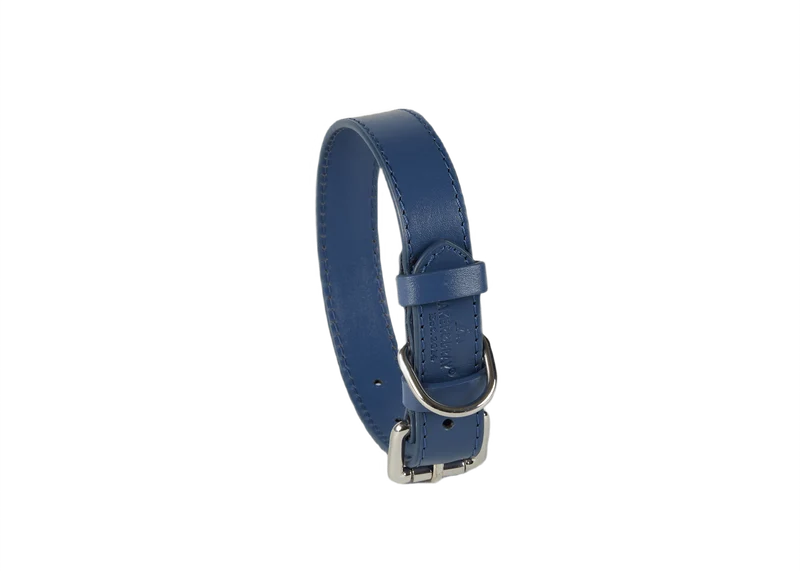 Baker & Bray Sustainable Designer Leather Dog Collar | Navy