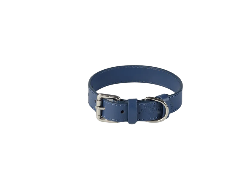 Baker & Bray Sustainable Designer Leather Dog Collar | Navy