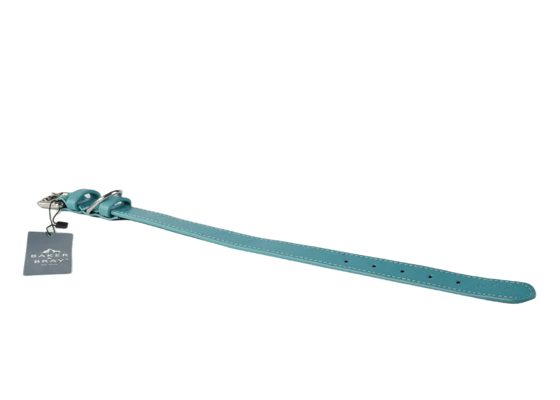 Baker & Bray Sustainable Leather Dog Collar | Lagoon