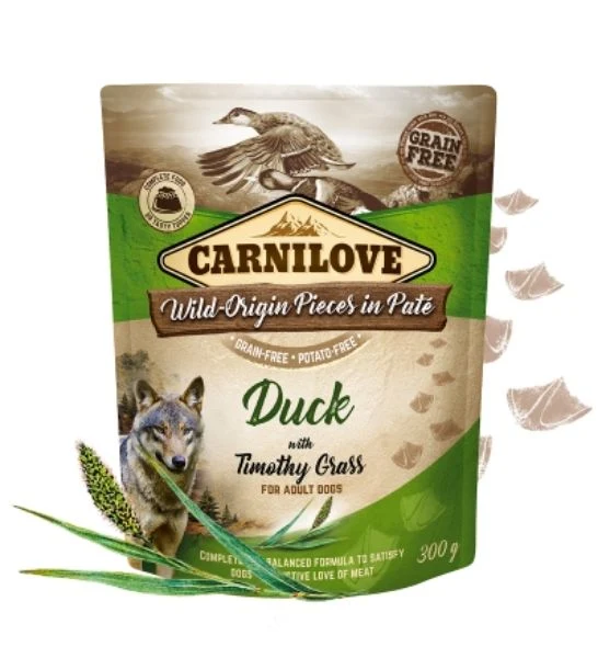 Carnilove Duck with Timothy Grass Adult Wet Dog Food 300G