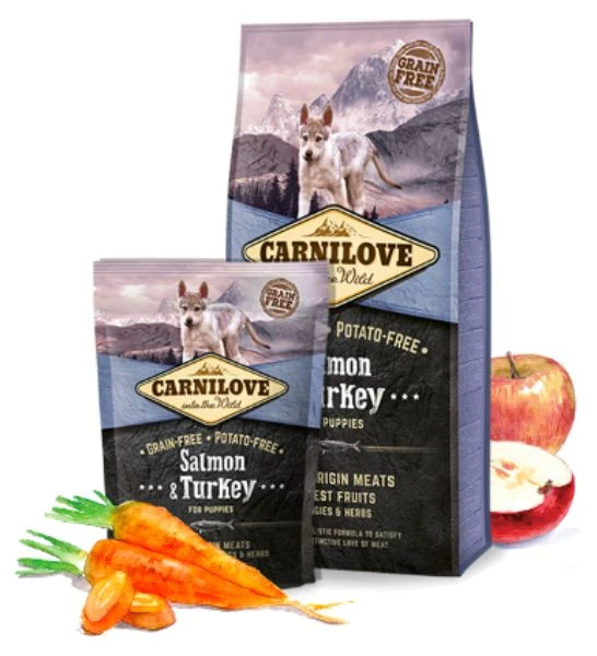 Carnilove Salmon & Turkey for Puppies Dry Food