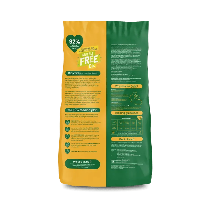 Burgess Excel Nuggets With Oregano For Adult Rabbit 1.5KG