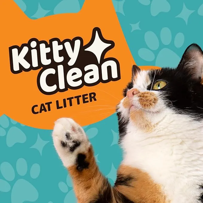 Kitty Clean Clumping Natural Bentonite Unscented Odour Control Cat Litter 5L