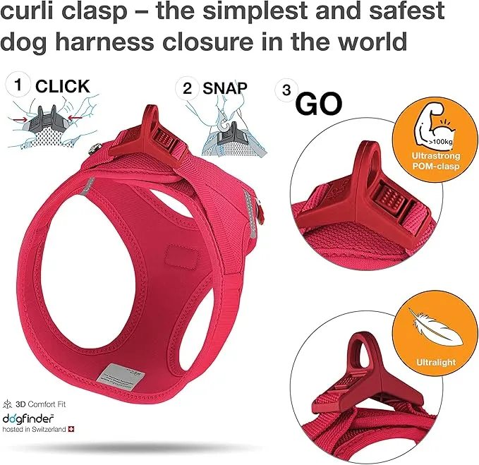Curli Belka Air-Mesh Harness for Dogs - RED/XXXXL