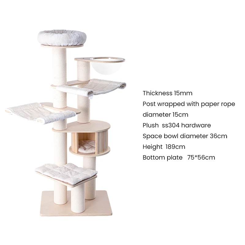 Regalia Belmonte Cat Tree - 75X56X189CM