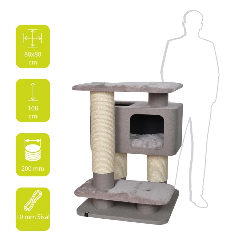 ebi Cat Scratching Tree Veliki 108x80x80cm