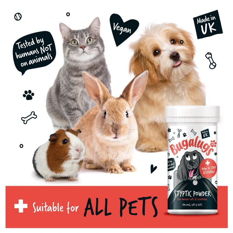 Bugalugs Styptic Powder for Minor Cuts & Scratches for Pets 50G