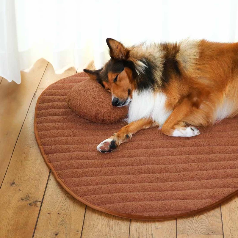 D&D Home Peeble Double Sided Plaid Lying Mat for Dogs 120x95x2cm - Orange