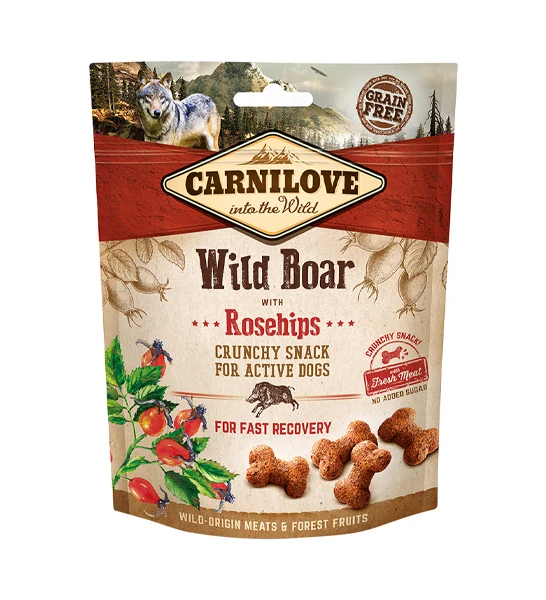 Carnilove Wild Boar with Rosehips Crunchy Snack Dog Treats 200G