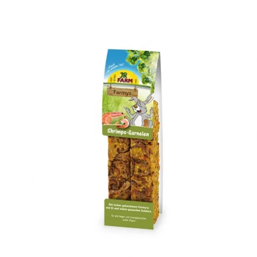 JR Farm FARMYs Shrimps und Garnelen – Ergänzungsfuttermittel für Hamster, Mäuse, Ratten