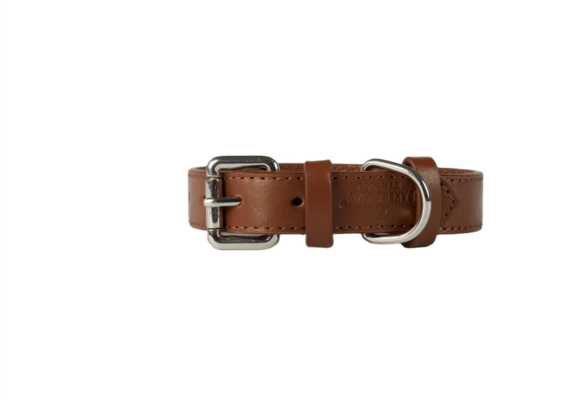 Baker & Bray Sustainable Leather Dog Collar | Brown