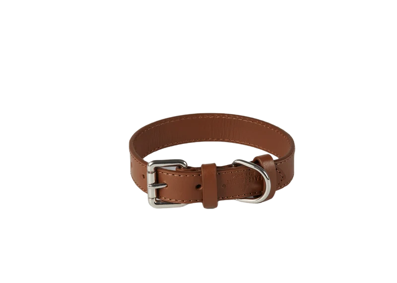 Baker & Bray Sustainable Leather Dog Collar | Brown