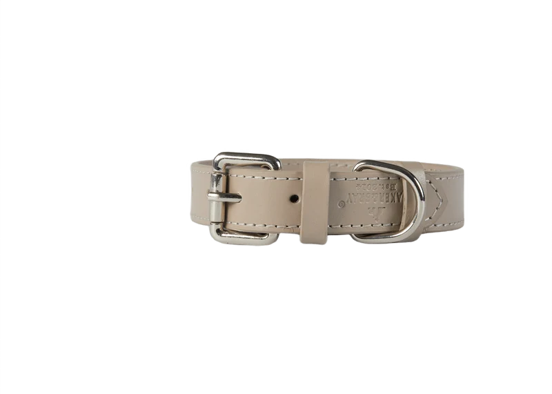 Baker & Bray Sustainable Leather Dog Collar | Ash