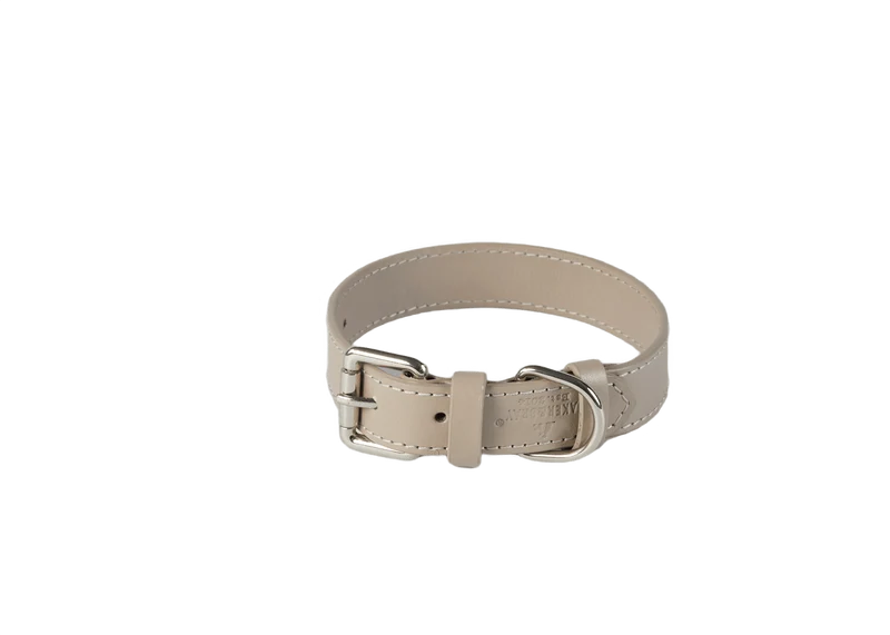 Baker & Bray Sustainable Leather Dog Collar | Ash