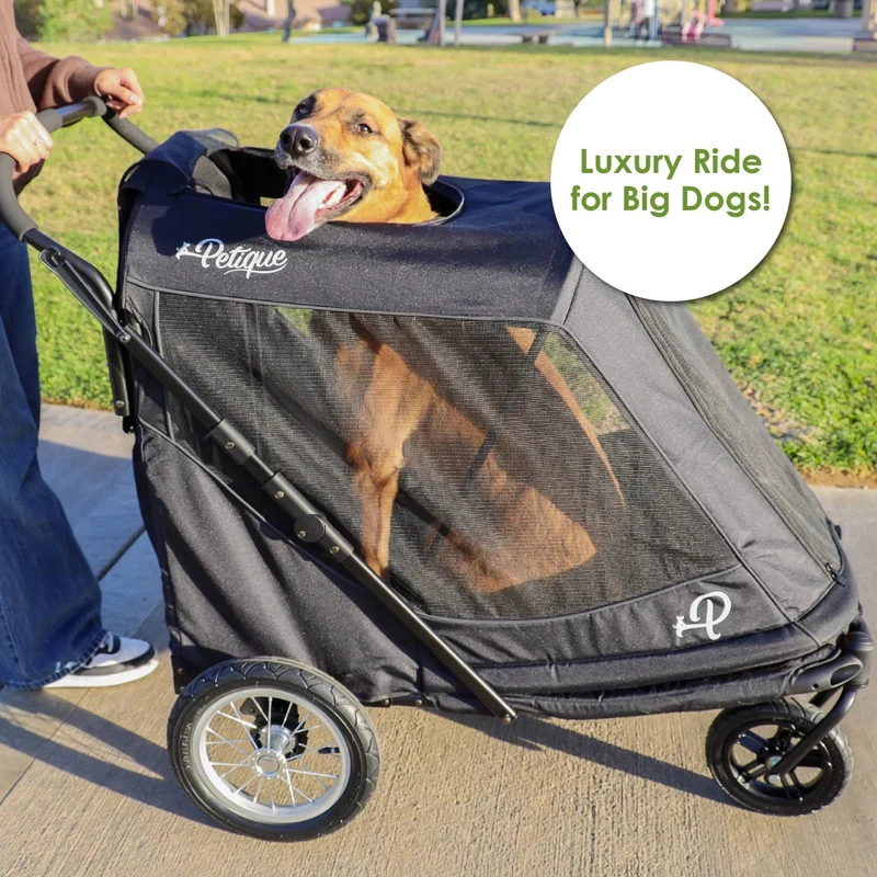 Petique Apollo Elite Pet Stroller & Trailer | Integrated Ramp