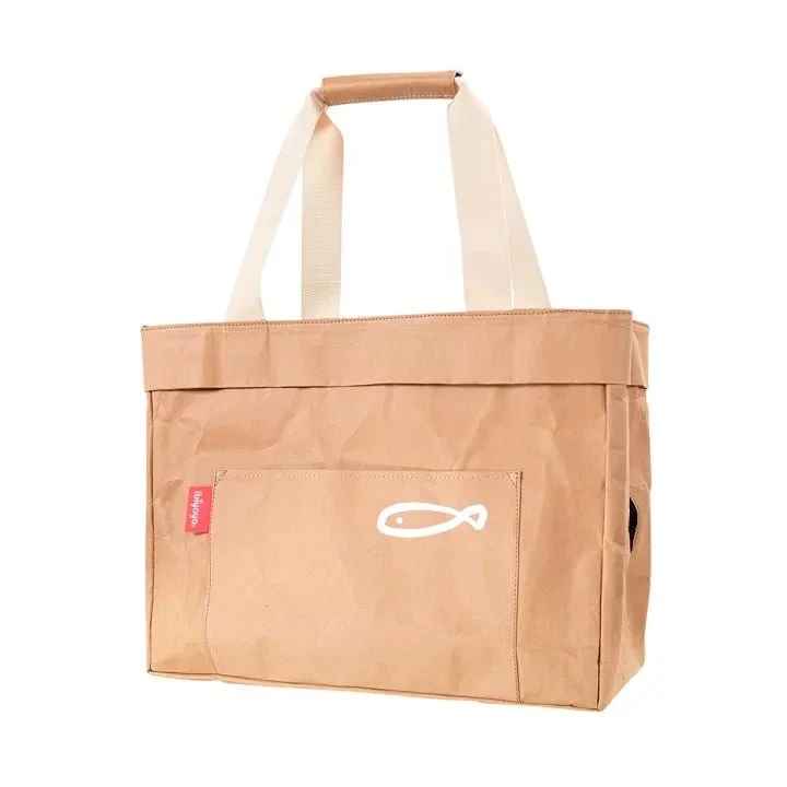 Ibiyaya Kraft Pa-purrr Canvas Pet Carrier