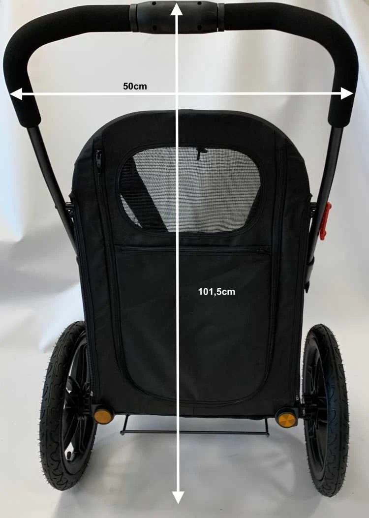 Petique Breeze Pet Jogger Stroller incl. Free Rain Cover & Bike Adapter