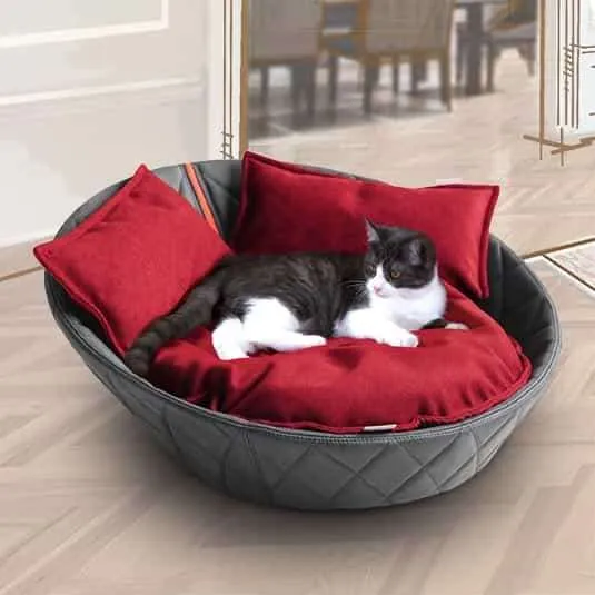 Pet Interiors Faux Leather Pet Bed CHESTER