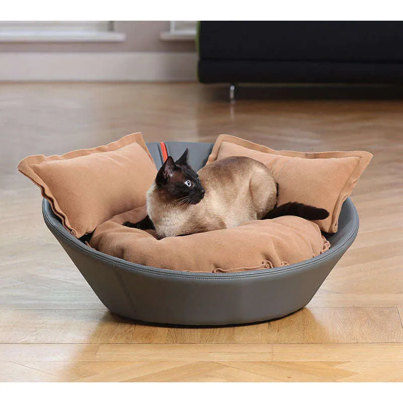 Pet Interiors Faux Leather Pet Bed MILA