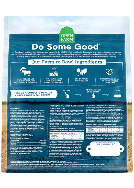 Open Farm Freeze Dried Surf & Turf Recipe Dry Dog Food 99G