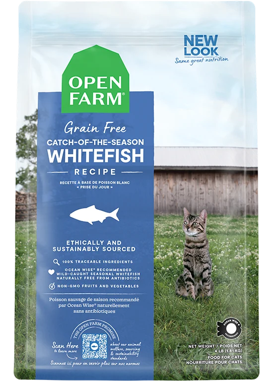 Open Farm Grain Free Catch of the Season Whitefish Dry Cat Food 1.81KG