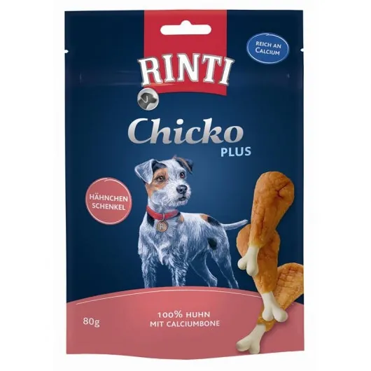 Rinti Chicko Plus Hähnchenschenkel - Snacks für Hunde (80g)