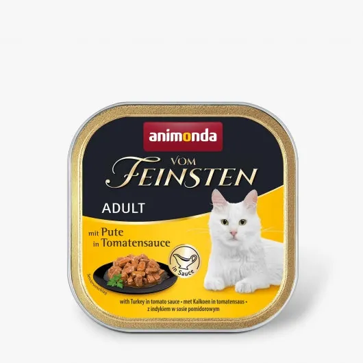 Animonda Vom Feinsten mit Pute in Tomatensauce - 32x100g – ohne Getreide