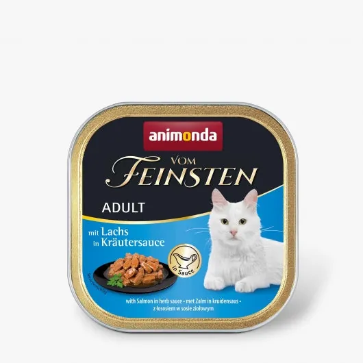 Animonda Vom Feinsten mit Lachs in Kräutersauce - 32x100g – ohne Getreide