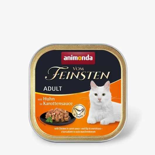 Animonda Vom Feinsten mit Huhn in Karottensauce - 32x100g – ohne Getreide