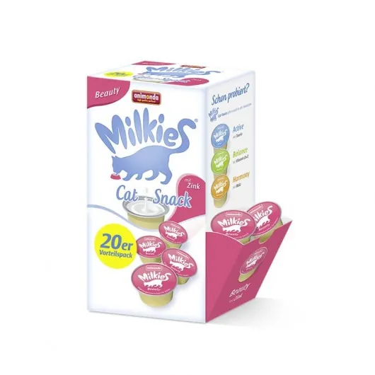 Animonda Milkies Beauty mit Zink 20x15g – vielseitig verwendbar
