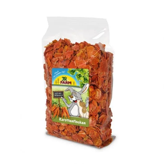 JR Farm Karottenflocken - 4x150g – magenschonend für Nager