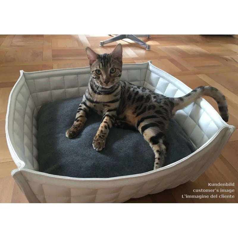 Pet Interiors Faux Leather Cat Basket BOWL