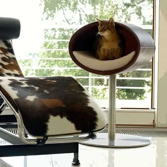 Pet Interiors Rondo Leatherette Cat Bed Stand