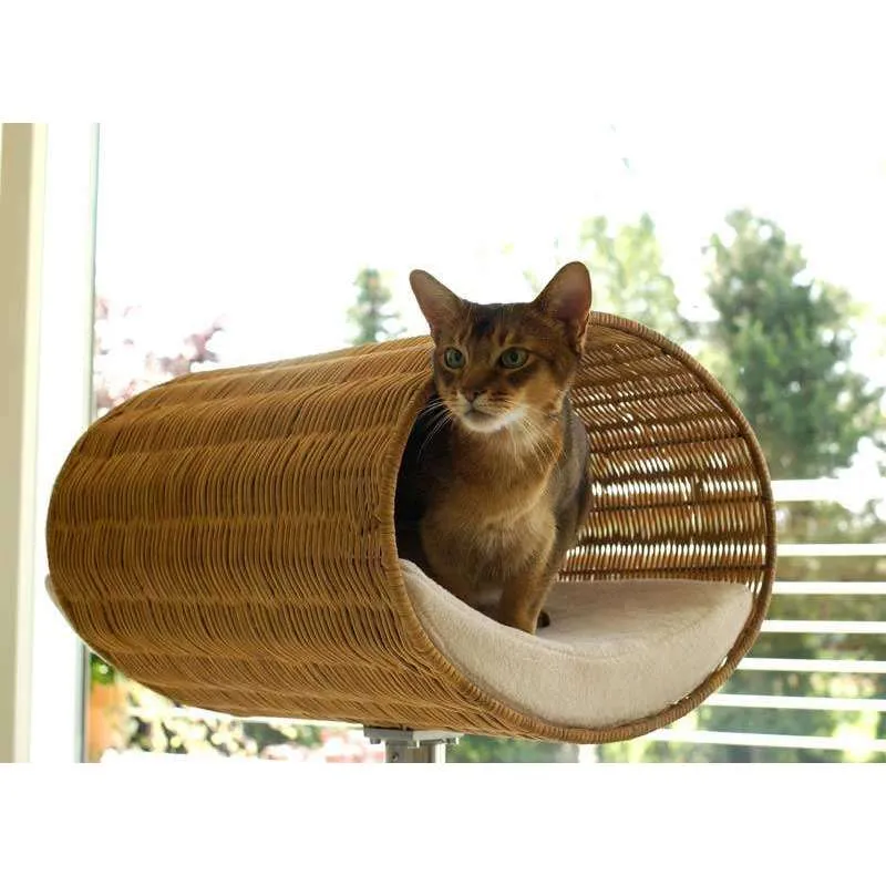 Pet Interiors Rondo Wicker Cat Bed Stand
