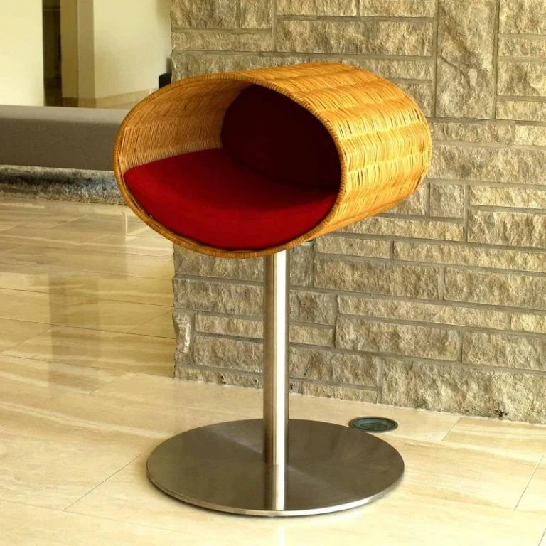 Pet Interiors Rondo Wicker Cat Bed Stand