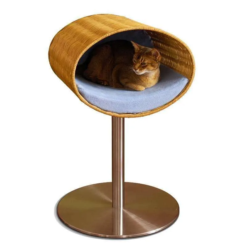 Pet Interiors Rondo Wicker Cat Bed Stand
