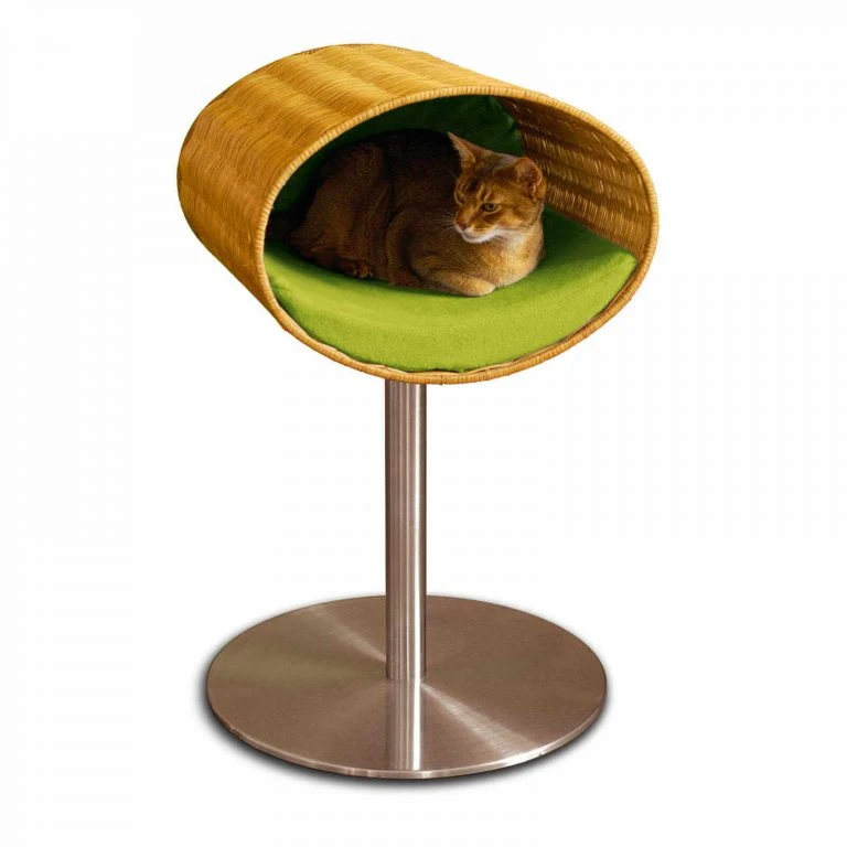 Pet Interiors Rondo Wicker Cat Bed Stand