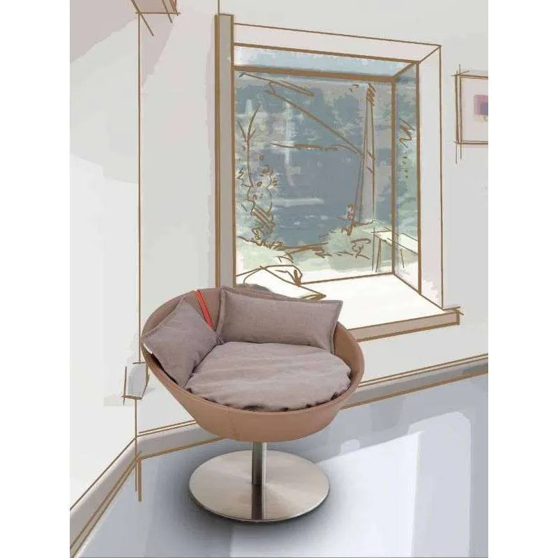 Pet Interiors Cosmo Leather Deluxe Cat Bed